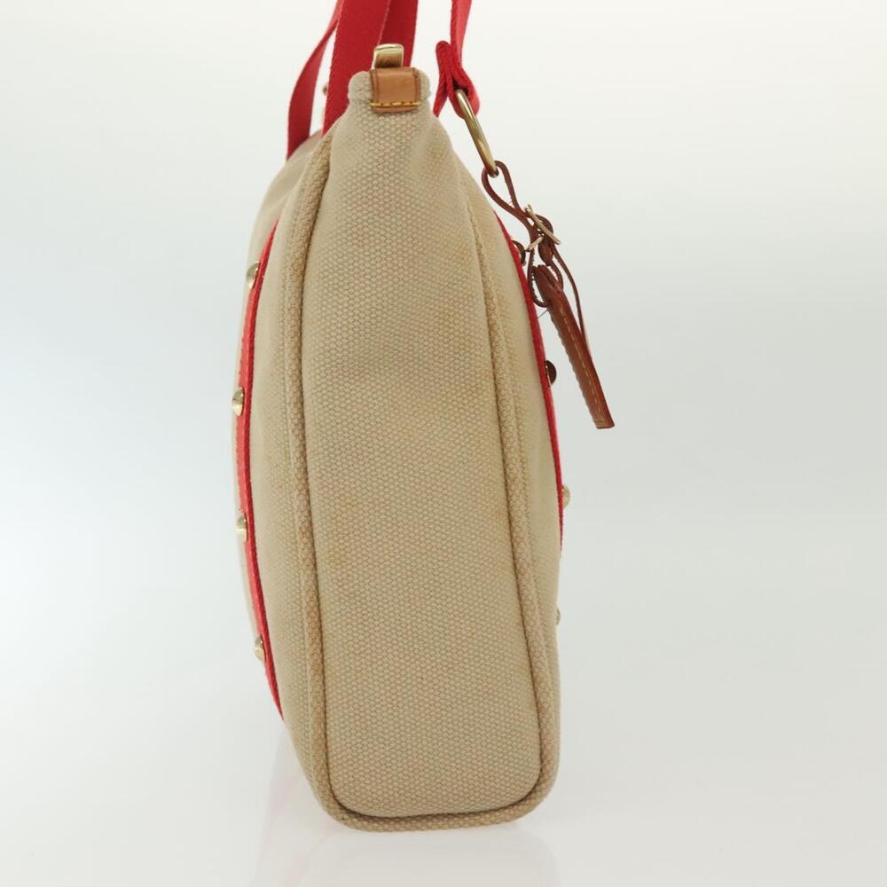 LOUIS VUITTON Antigua Cabas MM Tote Bag Beige Red M40035 - Picture 6 of 16